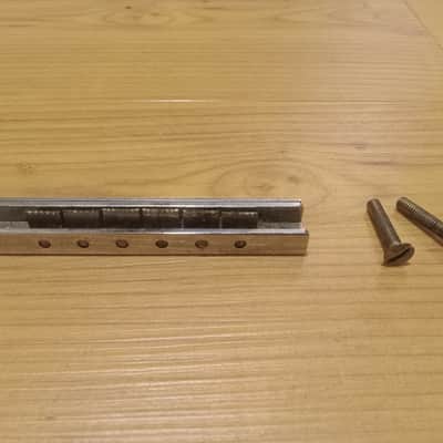 Vintage 1960's Hofner Guitar Bridge w/ Adjustment Screw Studs! Rare, Original Parts! image 1