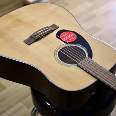 Fender Classic Design CD-60S Dreadnought Natural Left-Handed Acoustic Guitar image 3