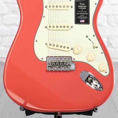 Fender American Vintage II 1961 Stratocaster Electric Guitar - Fiesta Red (StratAV261FRd1) image 2