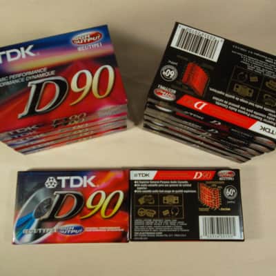 14 TDK D-90 D90 IEC Type I Normal Hi Output NOS Sealed 1990's Cassette Tapes image 2