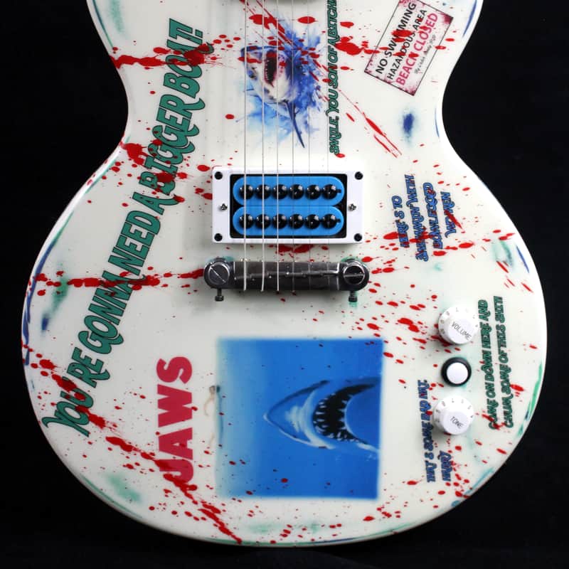 2011 Epiphone Les Paul JR Custom Aged and Worn With Graphics