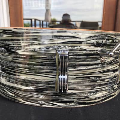 Ludwig 1963 "Ringo-Beatle Spec" Black Oyster Jazz Festival, 5, 5/16" x 14", Holy Grail! Clean! image 19