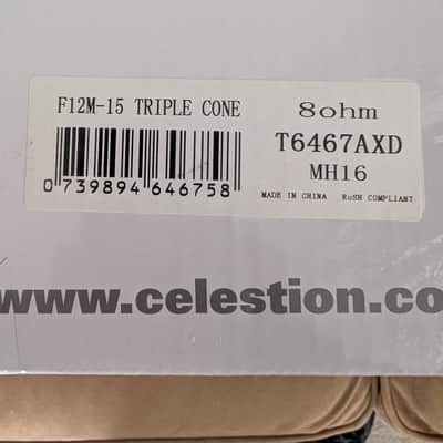 Celestion F12M-150 12" 150-Watt 8ohm Full Range Live Response Speaker Unused (1 of 2) image 2