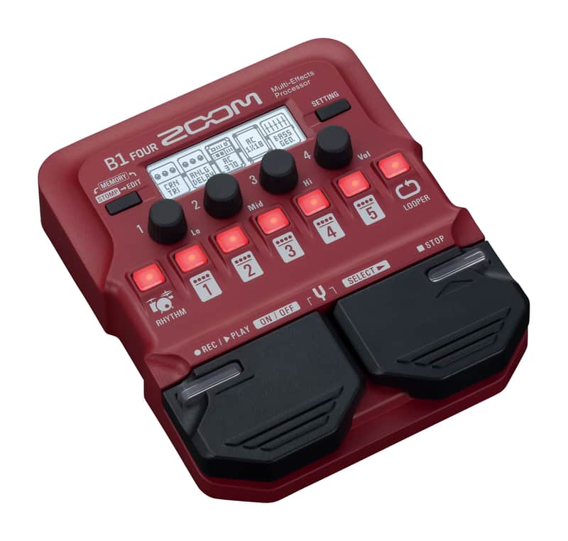 Zoom B1 Four Multi-Effects Bass Pedal image 1