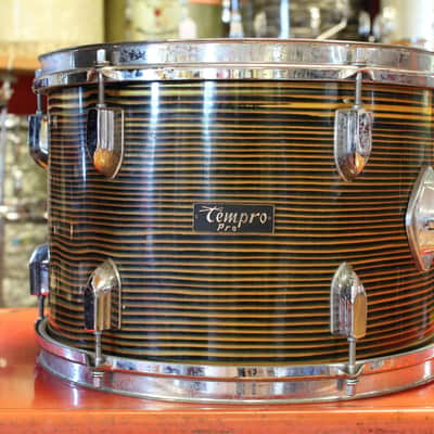 1960's Tempro 9"x13" Tom Tom in Yellow Strata image 1