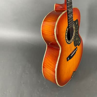 Hofner Höfner Westerngitarre Jumbo Mod 496 sunburst TOP ZUSTAND Case 1970 - 1978 sunburst image 4
