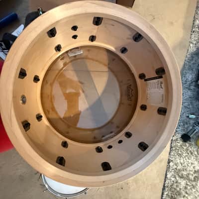 Pearl Music City Custom Craftsman Select Solid Maple Snare Drum - 6.5 inches x 14 inches  Natural with Bourbon Barrel In image 3