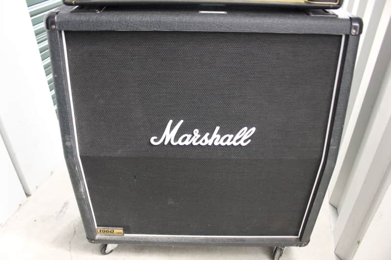 Marshall JCM 800 Lead Series Model 1960A 300-Watt 16ohm 4x12 Cabinet 1980s - Black image 1