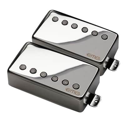 EMG JH James Hetfield Electric Guitar Pickup Set Chrome image 1