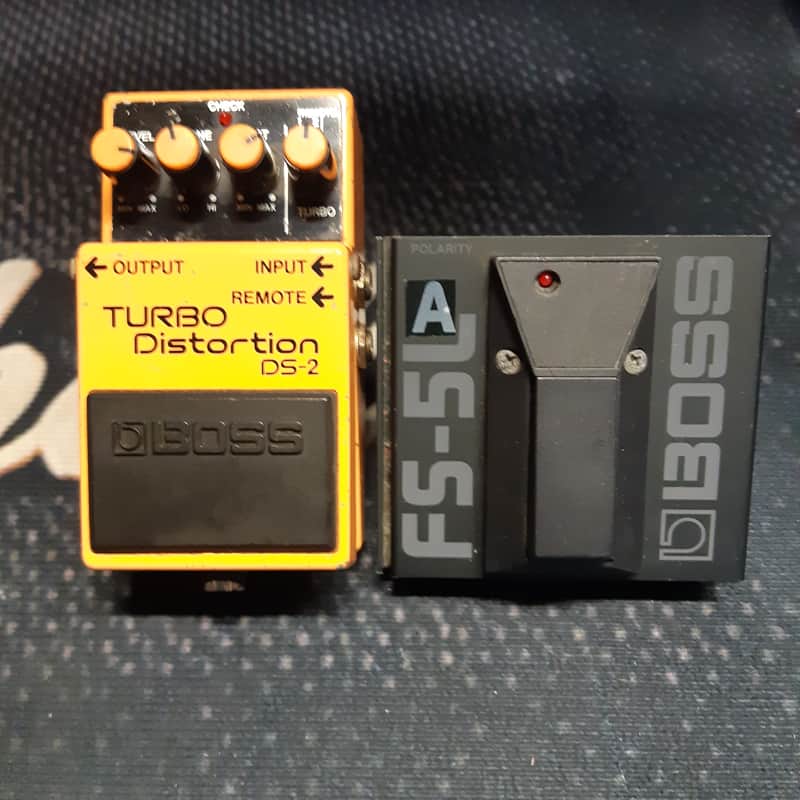 Boss DS-2 Turbo Distortion OCT 1990 MIT Germanium diode version with FS-5L Footswitch image 1