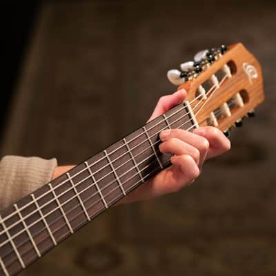 Ortega R122-7/8 Family Series Cedar Top Mahogany Neck 7/8-Size Nylon 6-String Classical Acoustic Guitar w/Gig Bag image 19