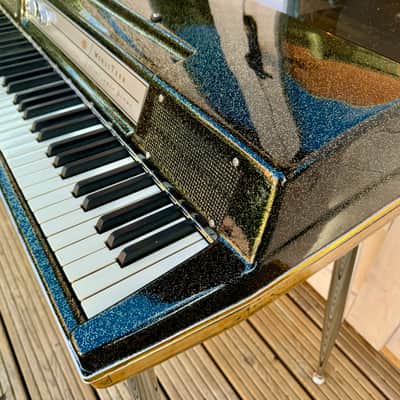 Wurlitzer 200A Electric piano,  rerfurbised in custom black and gold sparkle image 9