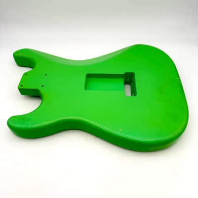 MJT Stratocaster Body Alder Relic Nitro Neon Green mjt6565 image 6