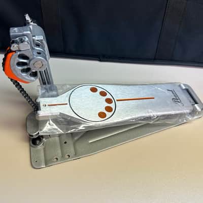Pearl P930 Demonator Longboard Chain Drive Single Bass Drum Pedal 2010s - Chrome / Orange image 3