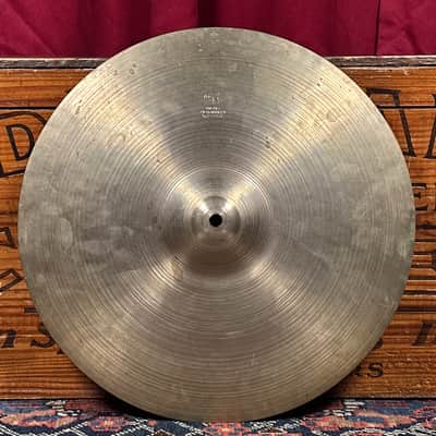 14" Zildjian A 1940s-1950s Trans Stamp THIN Hi-Hat Cymbal Pair 610g/642g *Video Demo* image 8