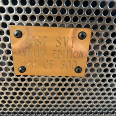 Ampeg SVT Limited Edition 300-Watt Bass Amp Head 1987 - #122 of 500 image 6