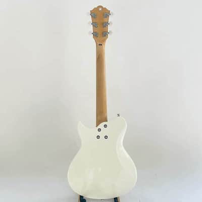 Washburn White Warrior Mini Electric Guitar, Solid Basswood Body with Maple Neck, Rosewood Fretboard image 2