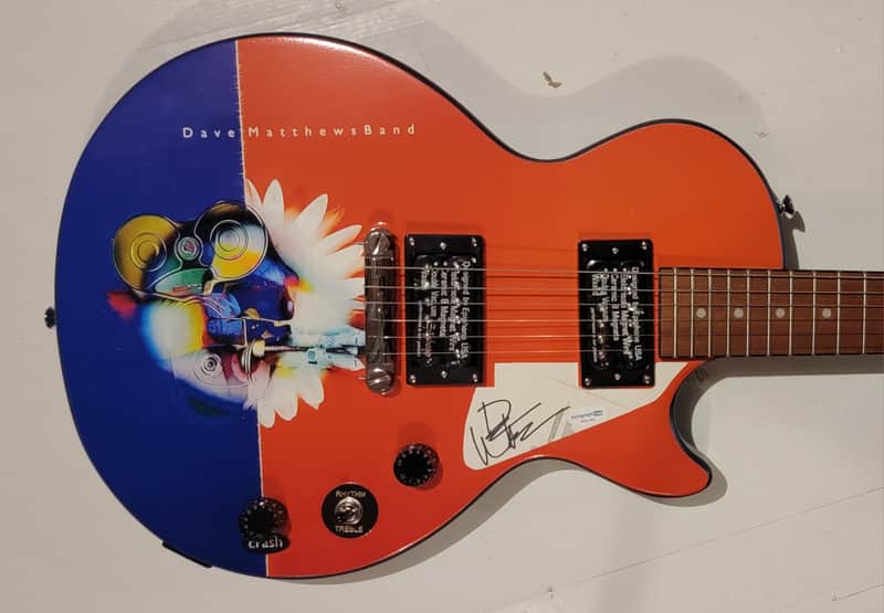 Dave Matthews Band Autographed Custom Epiphone Les Paul Special II Guitar ACOA Authentication image 1