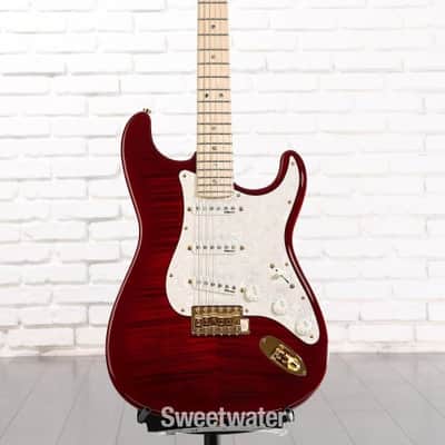 Fender Richie Kotzen Stratocaster Electric Guitar - Transparent Red Burst (StratRKTRBd1) image 1