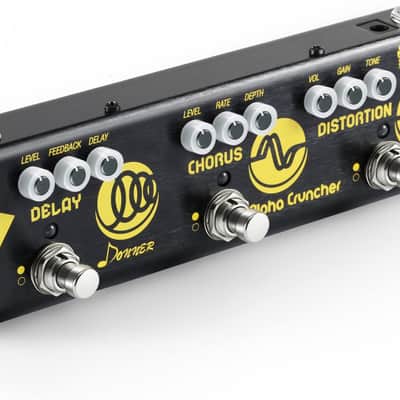 Multi Guitar Effect Pedal Alpha Cruncher with Delay Chorus Distortion Effects with Adapter image 2