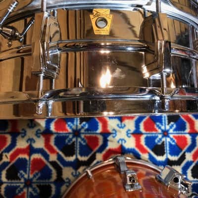 Ludwig The Doors, John Densmore, Robbie Krieger Played Ludwig 22,13,16,5×14 Supraphonic. Documented!! 1968 - Mod Orange image 17