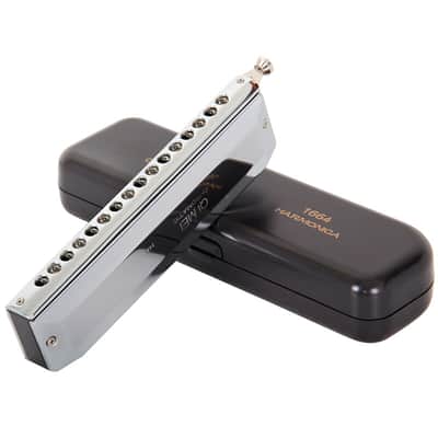 Chromatic Harmonica C Key 16 Hole 64 Tone Harp Harmonica French Harp Mouth Organ image 3