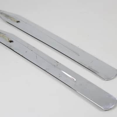 1970s Vintage Fender 14" Tilt Back Legs Chrome 2 Piece image 2