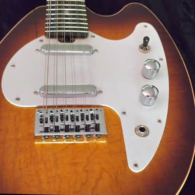 Hammertone 12-String Electric Guitar #1072 2000 Tobacco Sunburst Offset Body w/ Gig Bag image 9