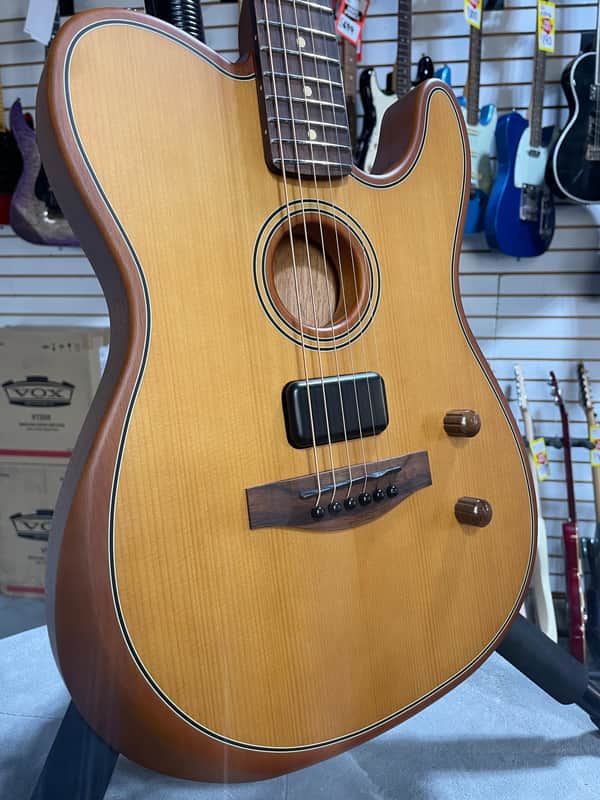 Fender Acoustasonic Standard Telecaster - Aged Natural & PLEK*D #774 image 1