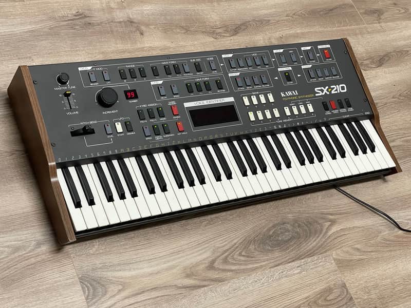Kawai SX-210 61-Key Analog Synthesizer 1983 - Black / Wood image 1