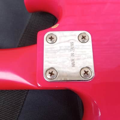 Vintage 1980's BC Rich NJ Series Mockingbird Electric Guitar w/ Gig Bag! Hot Pink, Japan! image 21