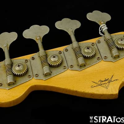Fender USA Custom Shop '64 Relic Jazz Bass NECK + TUNERS 60s "C" Shape, Rosewood image 6