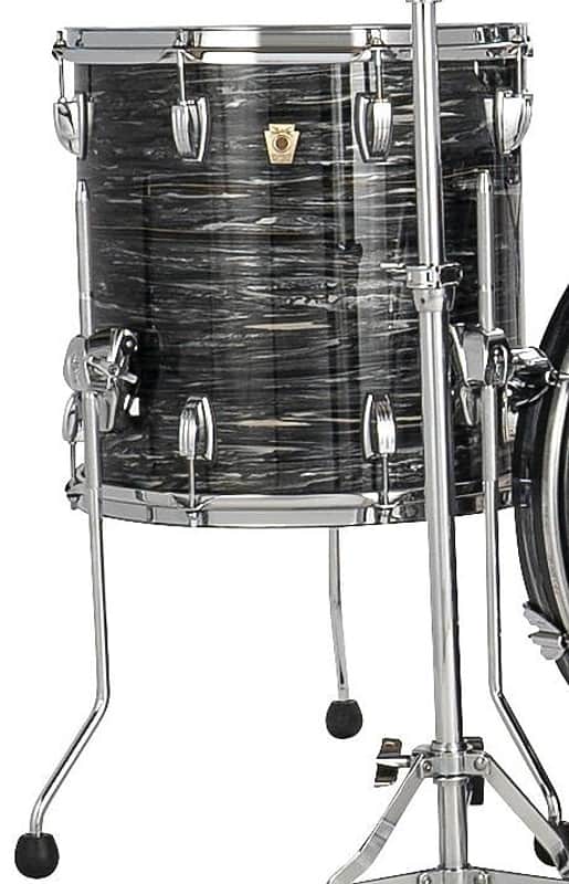 Ludwig *Pre-Order* Legacy Mahogany 16x16" Floor Tom Drum w/Legs Vintage Black Oyster | Made in the USA | NEW | Special Order | Authorized Dealer image 1