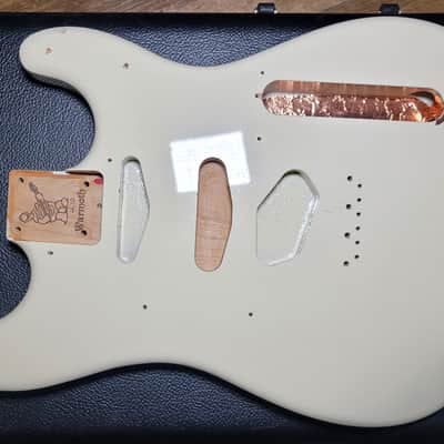 Warmoth Body Tele Strat combo White -USA made image 3