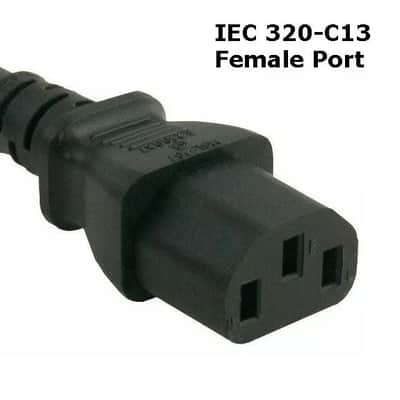 LASE 6 ft AC Power Y Splitter Cable - NEMA 5-15P to IEC320-C13 & NEMA 5-15R image 4