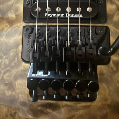 ESP - E-II Eclipse Fanatic's Run Floyd Rose 2017 - Killerburst Black Gloss image 3