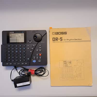 Cleaned Boss DR-5 with fresh internal battery, manual, power adapter. image 1