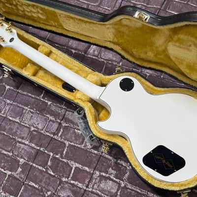 2025 IGC Epiphone Inspired by Gibson Les Paul Custom Alpine White New Unplayed Auth Dlr 8lb10oz #610 image 17