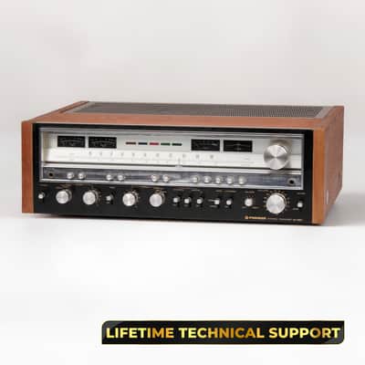 Pioneer SX-980 80 WPC Stereo Receiver –Custom Black Face – Professionally Restored – 1-Year Warranty image 1