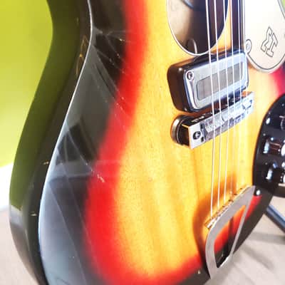 1960s  Meazzi Hollywood - Old Jazz - Semi Hollow Body Electric - Rare Guitar! image 2
