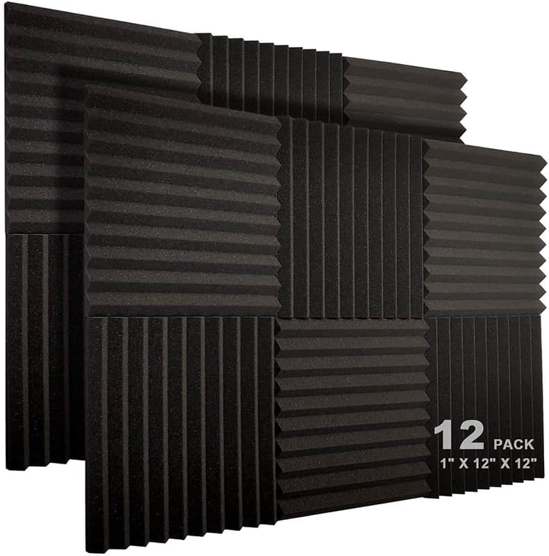 12 Pack Acoustic Foam Panels 1" X 12" X 12" Studio Soundproofing Wedges Foam image 1