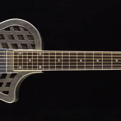Republic Highway 61 style #7100R "14 Fret" Resonator Relic Nickel w/ Pickup (058) image 3
