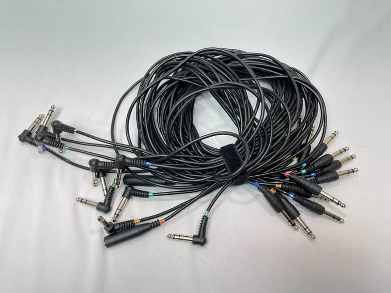 Roland MDS-12 Rack Cables 13x Stereo Cable Snake Patch Cord V-Drum MDS-12 Fits TD 20 30 10 image 1