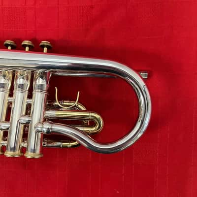 Used RS Berkeley Silver Bb Cornet with Original Case & Mouthpiece image 10