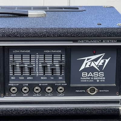 Peavey Peavey Bass Mark III Series 400B 1978 - Black Serviced W/CAB image 6