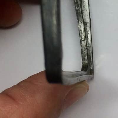 Gibson Vintage M8 Neck Pickup Ring 1960's-70's? Worn Black image 7