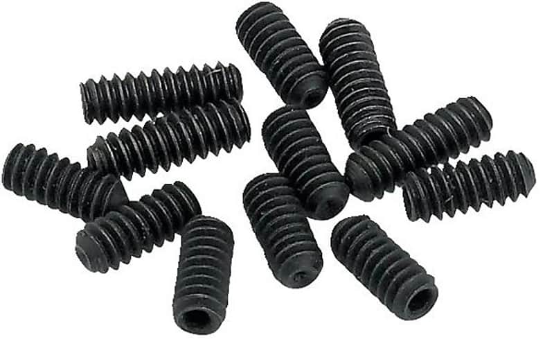 Fender 099-4927-000 American Series Stratocaster / Telecaster Bridge Saddle Height Adjustment Screws ('86-'07) (12) image 1