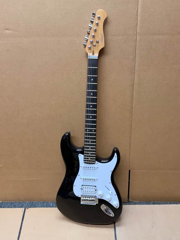 Artist Strat-Style Electric Guitar HSS Black – Used – Fully Functional, Noiseless Electronics image 1