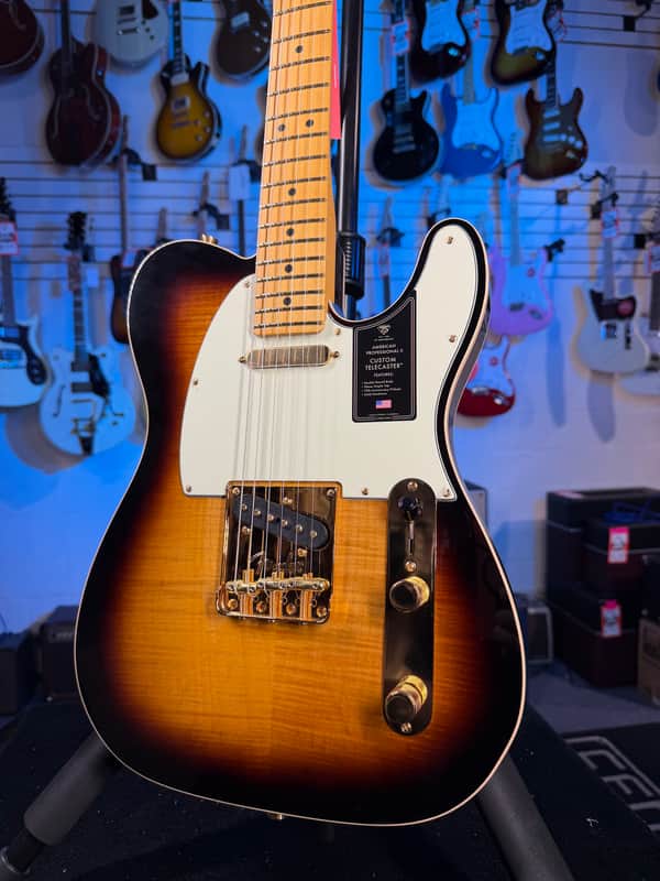 Fender 75th Anniversary American Professional II Custom Telecaster 2026 - 2 Color Sunburst w Case, Free Plek 176 image 1
