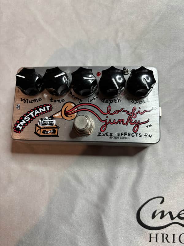 Zvex Vexter Series Instant Lo-Fi Junky Chorus/Vibrato 2010s - Silver with Graphic image 1